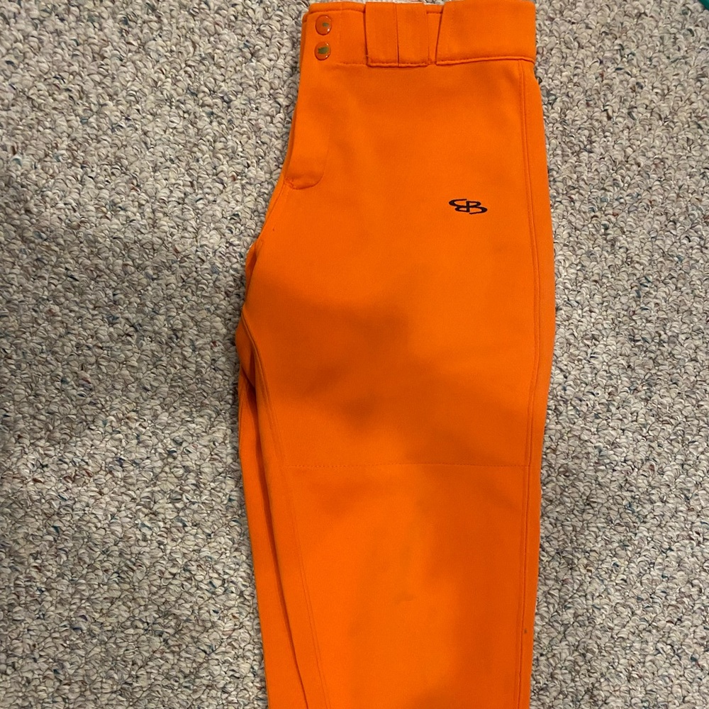orange softball pants